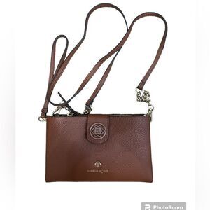 Nanette Lepore  Francine Solid‎ Pebbled Crossbody Mini Bag in Tan casual